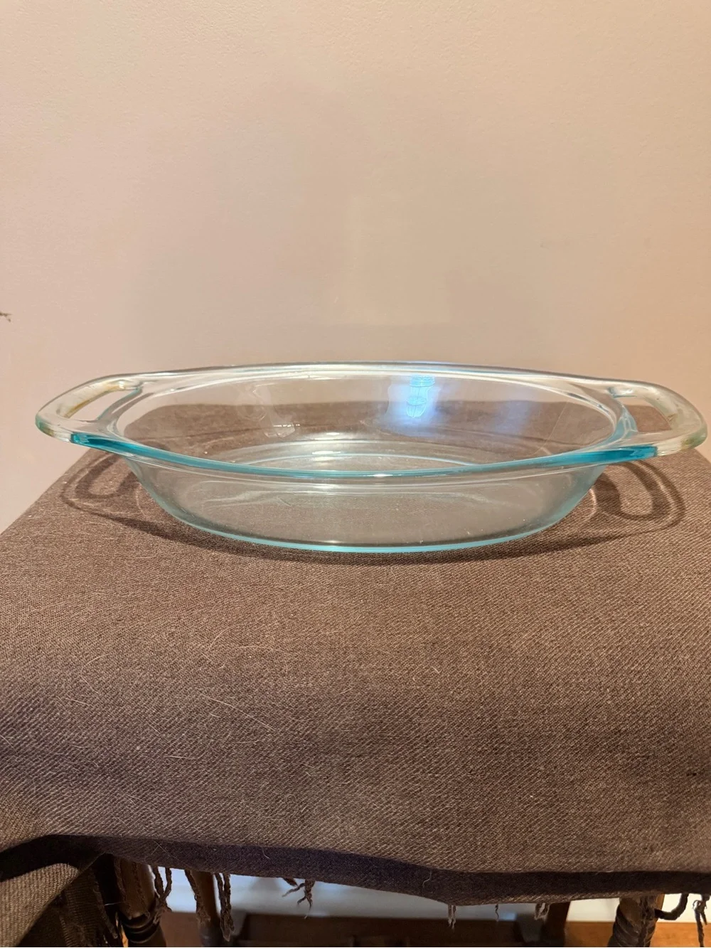 Pyrex Light Aqua Glass Oval Baking Dish